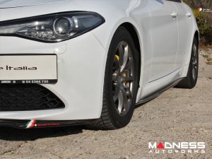 Alfa Romeo Giulia Side Skirts - Carbon Fiber - Stile Italia 